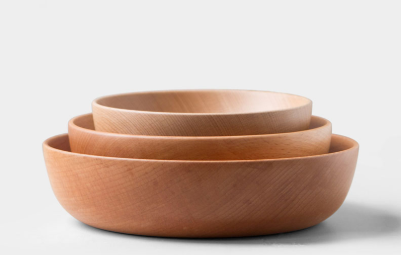 High-Quality Wooden Salad Bowl - Japanese & Korean Style