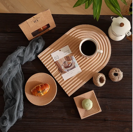 Ripple Beech Wood Serving Board
